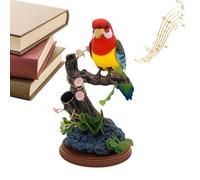 Talking Parrot - Cute Electric Battery Operated Voice Simulation Toy, Interactive Sparrow Bird Electronic, Fun Induction for Garden, Durable Lightweight Design, Kids and Adults Entertainment, Realisti