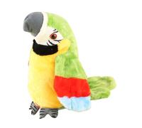 Talking Parrot, Plush Record Repeat Doll, Interactive Voice Playback, Funny Twerking Animation, Repeating Toy for Birthday, Nursery, Bedtime, Backyard, Daycare, Classroom, 4.72x4.33x8.66 inches