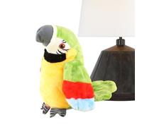 Talking Parrot Toy, Plush Bird Speaker, 4.72x4.33x8.66 inches Realistic Twerking Mimic, Interactive Voice Repeater, Soft Educational Buddy, Perfect for Speech Training Birthday Travel Outdoor Daycare