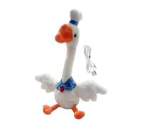 Talking Plush Toy - Dancing Singing Stuffed Animal, Rechargeable Interactive Toy with Voice Repeat Feature, Soft Cute Plush Doll with Music Function, Talking Animal for Kids