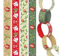 Talking Tables 100 guirnaldas de Papel reciclables de 6,5 m, Guirnalda de Papel de Navidad, decoración Festiva para niños, familias, Fiestas de Invierno y decoración del hogar