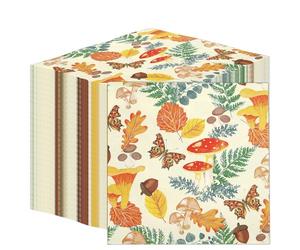 Talking Tables 100 servilletas de papel desechables para otoño, fabricadas en Estados Unidos, 2 capas, reciclables, desechables, a granel, decoupage, servilleta con patrón otoñal, cosecha de Acción de