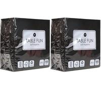 Talking Tables 100 x Servilletas de papel negras suaves en paquete a granel, servilletas desechables para fiestas de cumpleaños, Navidad, catering, vajilla, fabricadas en la UE, 2 capas, 33 cm