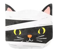 Talking Tables 20 servilletas de papel con forma de gato, desechables, reciclables, 33 x 33 cm, elegante vajilla festiva roja y blanca, para Navidad, catering, Halloween, fiesta de cumpleaños para