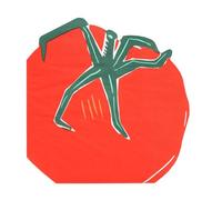 Talking Tables 20 x Tomato Shaped Napkins Disposable Paper Serviettes Al Fresco Summer Dining Eco-Friendly & Recyclable for BBQs Picnics Parties, Sustainable, Plastic-Free 3ply 33cm