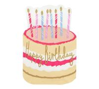 Talking Tables 30 x Cake Shaped Paper Napkins Disposable Serviettes for Girls Birthdays, Tea Parties, Unique and Stylish Party Table Decorations Premium Quality, Eco Friendly and Recyclable