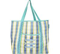 Talking Tables Bolsa de compras resistente al agua con diseño de peces para días de playa, tiendas de alimentos, picnics y transporte diario, ligera, fuerte, lavable, gran capacidad, bolsa de viaje de