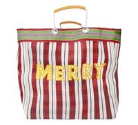 Talking Tables Bolso grande con diseño de Marry reutilizable, resistente, para mujer, para compras, gimnasio, viajes, playa, trabajo, escuela, ecológico, 100% plástico reciclado, 46,5 x 39 cm