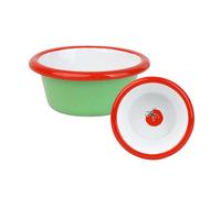 Talking Tables Bon Appetit platillo esmaltado para dip 8 cm tomate verde, resistente a roturas y apto lavavajillas, vajilla reutilizable para dips, snacks y picnic