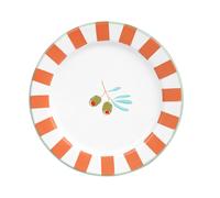 Talking Tables Bon Appetit - Plato esmaltado hecho a mano con diseño de oliva, duradero, ligero, perfecto para comedor al aire libre, picnic, camping, playa, elegante vajilla de verano apta para