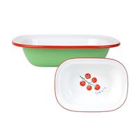 Talking Tables Bon Appetit - Plato esmaltado hecho a mano de 20 cm, color verde tomate, para cazuelas, pasteles, asados, fácil de limpiar, apto para lavavajillas, inastillable, resistente a los