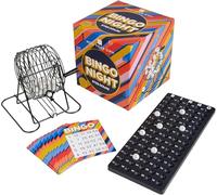 Talking Tables Classic Bingo Game Kit | Organiza tu Noche de Juegos | Ruleta de Metal, Bolas, Tarjetas | para Adultos, Niños y Familia
