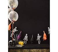 Talking Tables decoraciones de fiesta de navidad temporada festiva - Guirnalda colgante de esqueleto para decoración de Halloween, 2 m, Navidad