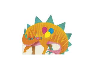 Talking Tables DINO-NAPKIN-DINO Party Dinosaurs Shaped Napkin 16Pk