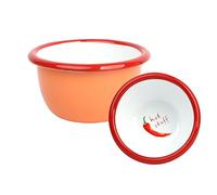 Talking Tables Enamelware - Cuenco pequeño de 10 cm para salsa de chile para preparación de Navidad, condimentos, barbacoas, salsas para compartir o fiestas, aperitivos, yogur, esmalte de metal