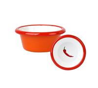 Talking Tables Enamelware - Cuenco pequeño de 8 cm para salsa de chile para preparación de Navidad, condimentos, barbacoas, salsas para compartir o fiestas, aperitivos, yogur, aperitivos de metal