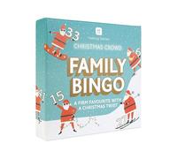 Talking Tables Family Bingo Game, Posing Santa Bingo Numbers, 100 Sheets Score Pad, Christmas, Dinner Party, Fun Travel Pocket Games for Kids, Adults, Card Games, Xmas Stocking Filler, Ages 5+