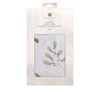 Talking Tables Mantel Grande de Papel de Navidad desechable con Tacto de Lino para Navidad, Boda, Catering, Restaurante, Aniversario, 230 x 137 cm