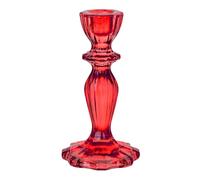 Talking Tables Mesas parlantes, Talla única, Boho-Red-CNDLHOLD Candelero de Vidrio Rojo | Soporte de Vela cónico para Interior o Exterior