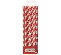 Talking Tables Mix and Match Straw Red 30 PK