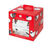 Talking Tables Rollo de papel higiénico navideño ovejas, Accesorio de baño divertido Loo, regalos para Navidad