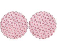 Talking Tables servilletas con borde festoneado y pequeñas flores ‘Truly Scrumptious’ ‘TS5’. Rosa. Papel. (Paquete de 2)