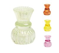 Talking Tables Small Light Green Glass Candle Holder for Candlesticks or Tea Lights | Decorative Easter Table Decorations for Indoor or Outdoor Dining, Christmas, Summer Home Décor, Wedding