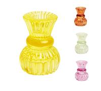 Talking Tables Small Yellow Glass Candle Holder for Candlesticks or Tea Lights | Decorative Easter Table Decorations for Indoor or Outdoor Dining, Summer Home Décor, Wedding