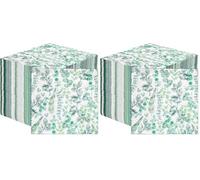 Talking Tables Table Kind - Juego de 100 servilletas de papel suave, desechables, hojas verdes, servilletas de fiesta para bodas o uso diario, ecológicas, compostables, reciclables, fabricadas en la