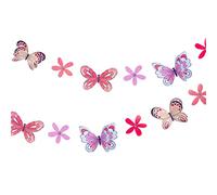 Talking Tables Tilly & Tigg-Guirnalda de mariposas (3,5 m), color morado y rosa, (TILLY-BUNTING)