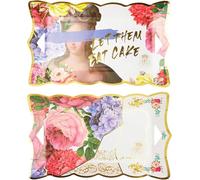 Talking Tables Truly Scrumptious servir flores | Paquete de 4 bandejas de comida desechables para la fiesta del té de la tarde, cumpleaños, día de la madre, tema Bridgerton, color (TS10-PLATTER)