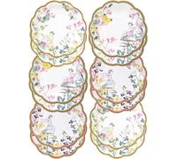 Talking Tables Tsfairy Truly Fairy Scallop Edge Plates, Multicolor