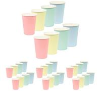 Talking Tables - Vasos de papel pastel - Vajilla de papel reciclable para cumpleaños, fiestas de oficina, baby showers - 8 unidades, pastelcups (Paquete de 4)