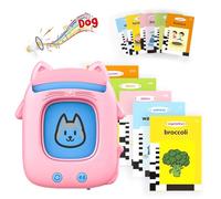 Talking Tarjetas Flash Cards parlantes, 224 Palabras Juegos Montessori de 3 a 7 años Italiano Inglés, juego educativo para niños con 112 cartas de doble cara, regalos de cumpleaños para niños