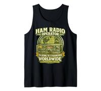 Talking To Strangers Worldwide Funny Ham Radio Operator Camiseta sin Mangas