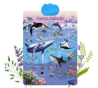 Talking Wall Charts for Kids - Bilingual English & Spanish Learning Poster with ABCs, Numbers, Animal Words, Songs & Interactive Touch Buttons, Toddler 1-6 Years (Ocean)