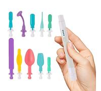 TalkTools Sensi Sensory Integration Kit - Estimulación de vibración para mejorar el enfoque, el habla y la alimentación | Diseño ergonómico, operación de múltiples velocidades - 10 puntas de motor