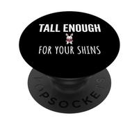 Tall Enough for Your Shins Cute Bunny Rabbit Boxing PopSockets PopGrip Adhesivo
