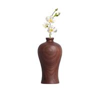 Tall Flower Vase - Rustic Wooden Home Decor for Bouquets Floral Arrangements | Handcrafted Table Centerpiece with Natural Finish, Ideal for Living Room Bedroom Office Farmhouse Kitchen Decoration