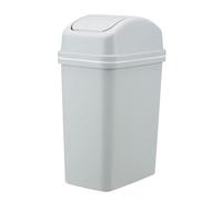 Tall Kitchen Trash Can, 10l Large Capacity Waste Bin, Leak Proof Polymer Garbage Basket with Slim Design, Space Saving Garbage Container for Bathroom, Bedroom, Home, Workplace 10.63x6.97x16.14 Inches