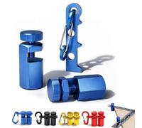 Tall Stair Gauges for Framing Square, Hexagonal Stable Lock with Holder & Hook for Carpentry & Circular Saw, Anti-Wobble Design, Adjustable Knobs, Stair Stringer Layout Tool (Blue,1PC)