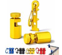 Tall Stair Gauges for Framing Square, Hexagonal Stable Lock with Holder & Hook for Carpentry & Circular Saw, Anti-Wobble Design, Adjustable Knobs, Stair Stringer Layout Tool (Yellow,1PC)