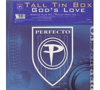 TALL TIN BOX - GOD'S LOVE 12" SINGLE UK PERFECTO 2001 2 TRACK ORIGINAL CLUB MIX (PERF21T) PIC SLEEVE