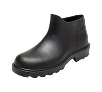 Talla 9 Blanco Women's Rain Boots Water Shoes Top Rubber Shoes Casual Moda al aire libre Trabajo Pesca Car Wash Kitchen No Slip Overshoes Zapatillas Para Mujeres Interiores Y Exteriores Impermeables