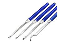 Talla de madera gubia carpintería herramienta de leña herramienta de carburo inserto cortador cuello cuello de cuello madera gubia madera girando la cuchilla de chisel mango de aluminio para el torno