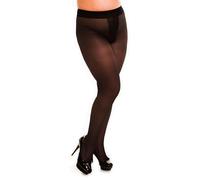 GLAMORY Ouvert 20 Pantimedias Entrepierna, 20 DEN, Negro, X-Large Women's