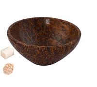 Tallado a mano Marium Jasper Feng Shui Bowl Generador de energía espiritual Reiki Gift Healing Crystal Charged 2.5 a 2.7 pulgadas aprox. Con Rose Desert Selenite/Selenite Cube-Blessfull Healing