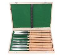 Tallador de acero de alta velocidad Set de cincel de tallado 8pcs Manejo de madera de madera