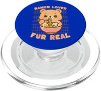 Tallarines con Piel de Oso Real de Ramen Lover Kawaii, Lindos y Divertidos PopSockets PopGrip para MagSafe