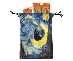 Tallas de tarot, mesas cortas, bolsas de tarot, bolsa de almacenamiento Culleging para 13x18 cm, Funda protectora de baraja para los mazos Oracle, se adapta a la mayoría de las cartas de dioses, E